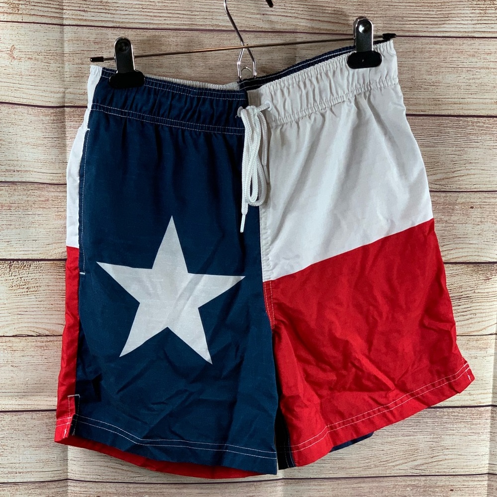 George Swim Trunks Set of 2 Red/White/Blue - Picture 7 of 11